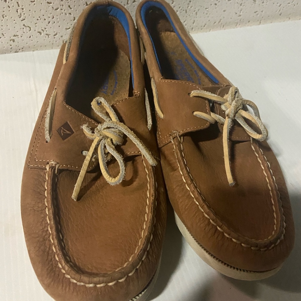 Sperry Brown Leather Boat Shoes